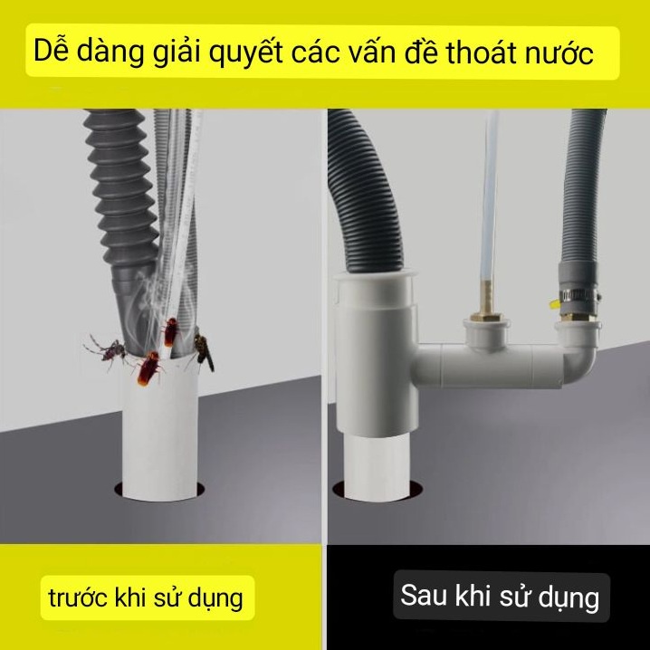 Cổng cắm tích hợp đường ống thoát nước nhà bếp