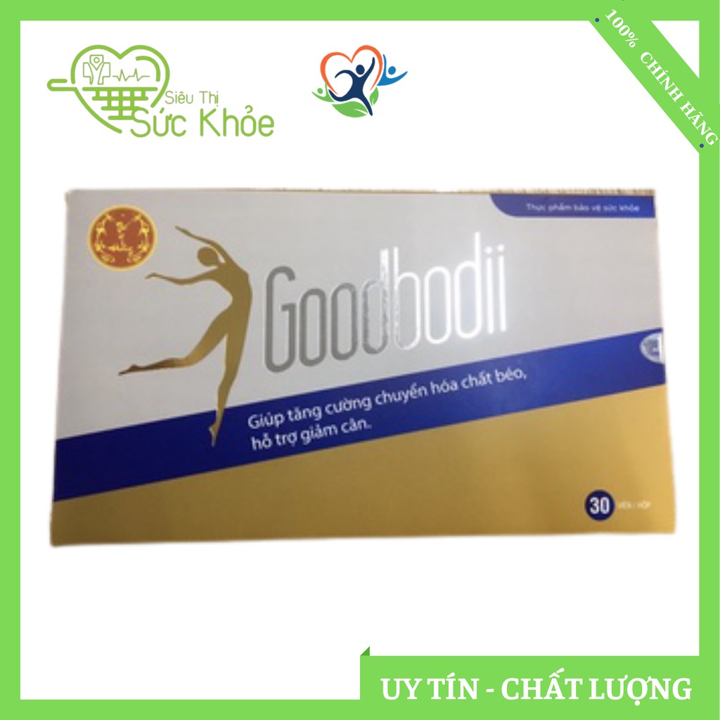 Goodbodii Viên uống giảm cân giúp tăng cường chuyển hoá chất béo hỗ trợ giảm cân an toàn