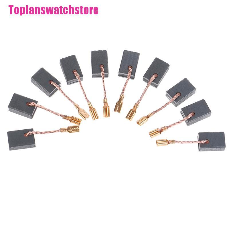 [Toplan] Set 10 Động Cơ Chổi Than Graphite Bằng Đồng Cho Máy Mài Góc