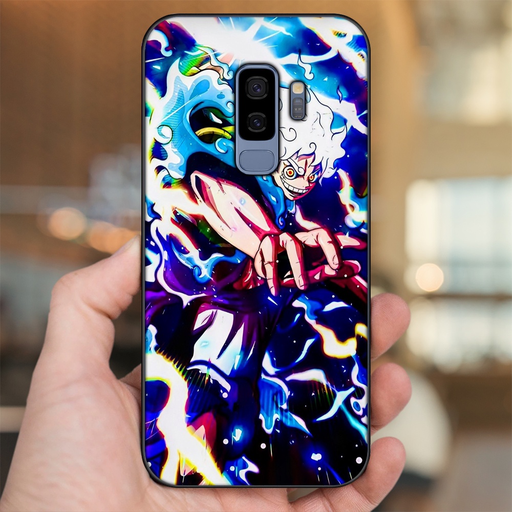 Ốp lưng Samsung S9 Plus viền đen in hình Luffy One Piece