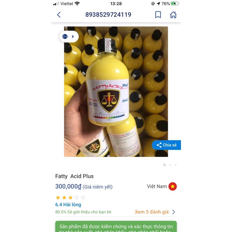 Acid béo, sản phẩn hỗ trợ hoá chất trong nghành tóc | BigBuy360 - bigbuy360.vn