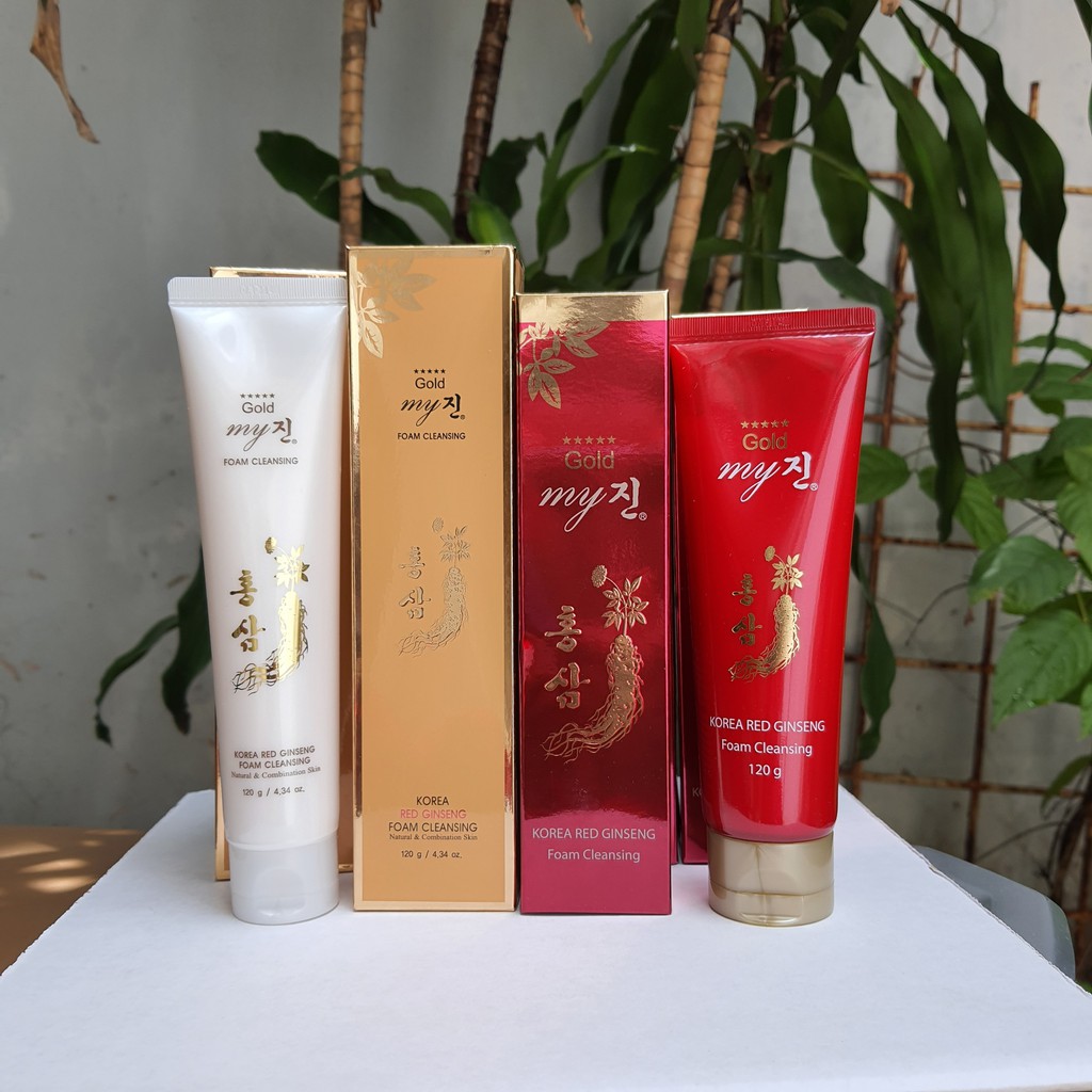 SỮA RỬA MẶT SÂM ĐỎ & VÀNG HÀN QUỐC MY GOLD FOAM CLEANSING