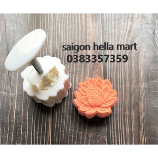 Khuôn nhấn trung thu hình hoa sen 150 gam