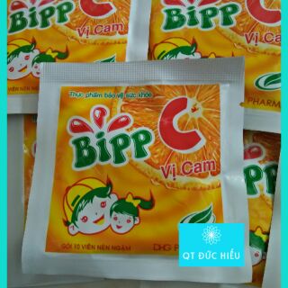 KẸO NGẬM BIPP C VỊ CAM GIÁ 3.500/ GÓI