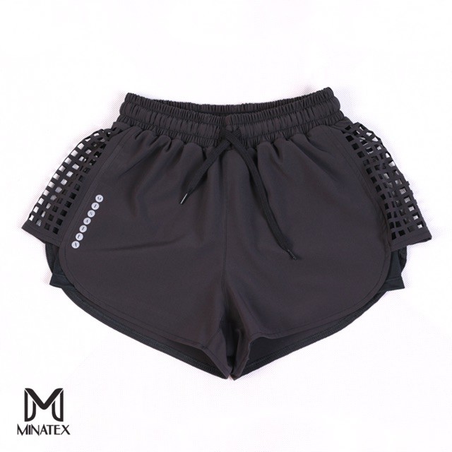 HÀNG CAO CẤP -  Quần đùi 2 lớp đi bơi đi biển, quần tập gym Minatex  - Hàng Cao Cấp | BigBuy360 - bigbuy360.vn