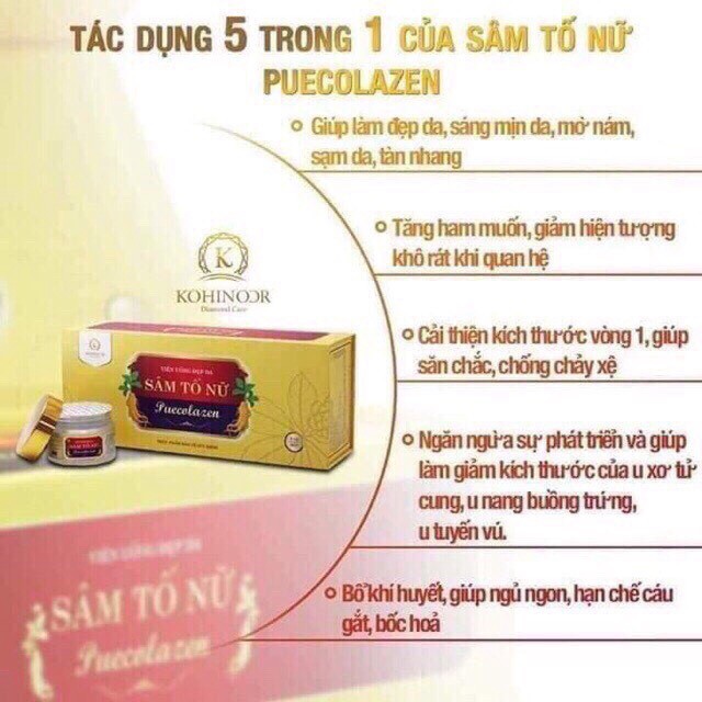 [HOT] Sâm tố nữ Puecolazen - viên uống đẹp da sâm tố nữ CHÍNH HÃNG | BigBuy360 - bigbuy360.vn