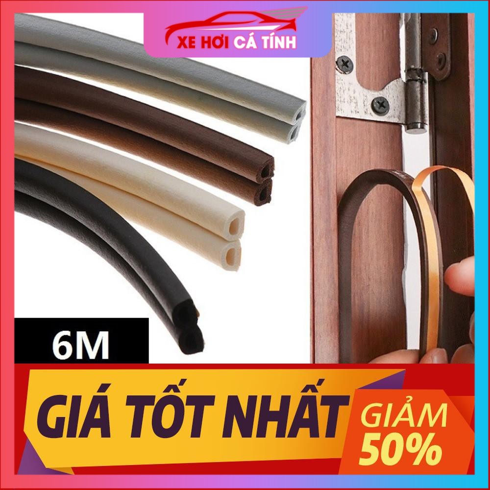 Combo 6 Mét（3M*2) sẵn 3m Tự dính gioăng chữ D dành cho cửa  nhà, Dải cách âm Tránh va chạm Ron cửa lắp khe hở cửa
