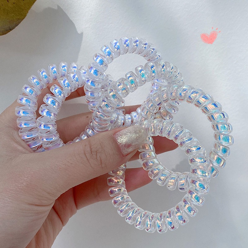 Dây Buộc Tóc Cao Su Dày Mặt Nhám Không Đường May Phong Cách Hàn Quốc Cho Nữ
