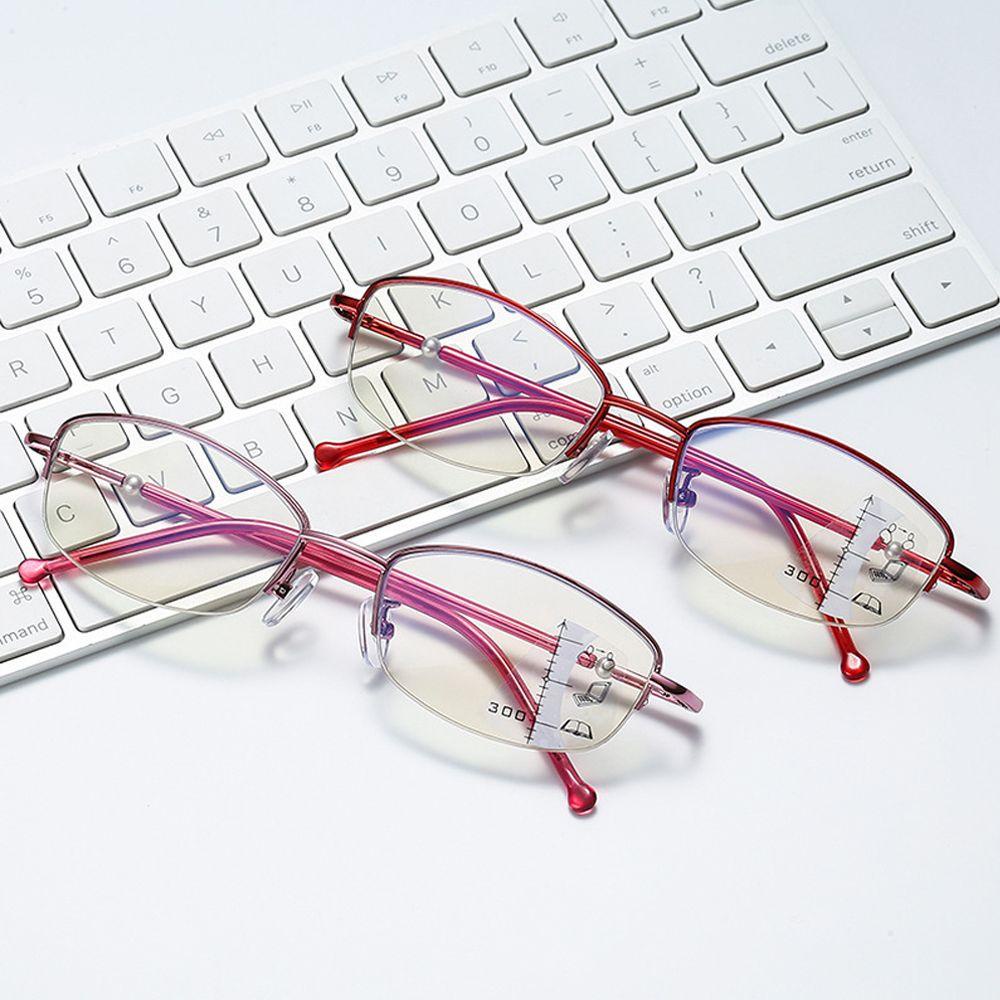 ESPO Kính Đọc Sách Nhiều Bọt Màu Xanh Dương Nhạt Siêu Nhẹ Cho Nữ