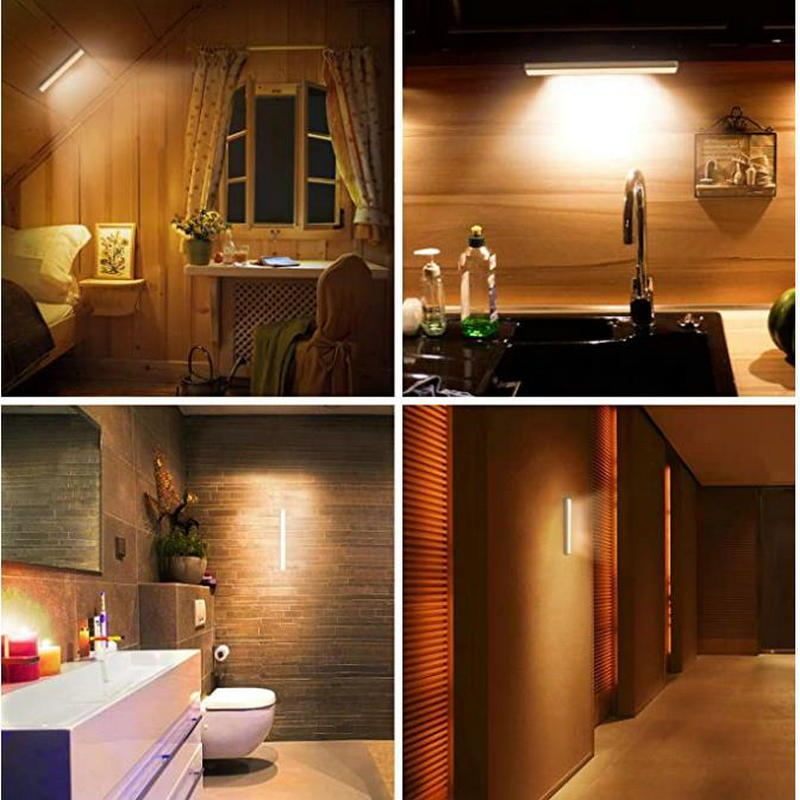 Đèn Led 10 Bóng Cảm Biến Chuyển Động Pir Chạy Bằng Pin Gắn Dưới Tủ Chén / Tủ Quần Áo / Cầu Thang / Tủ Chén / Giường Ngủ