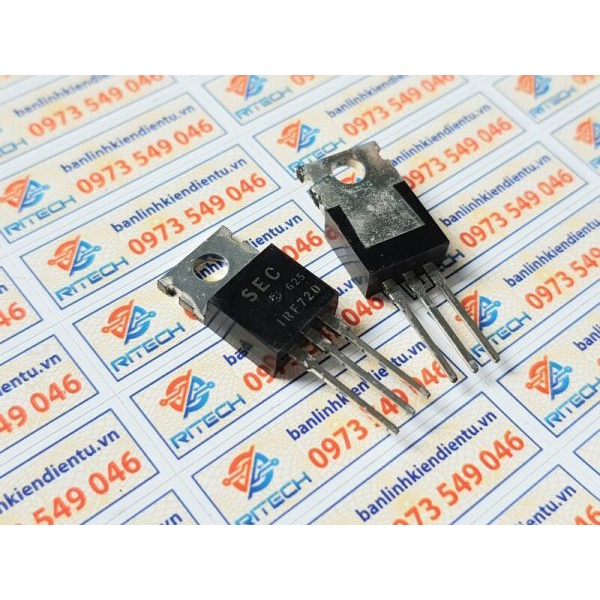 [ Combo 4 chiếc ] IRF720 Mosfet Kênh-N 400V/3.3A TO-220