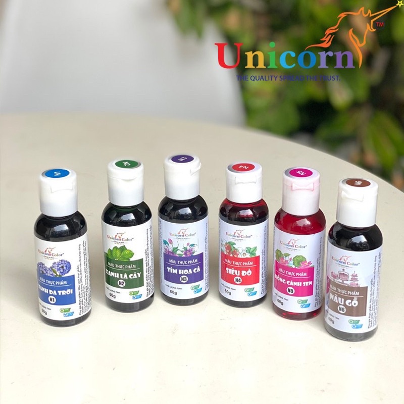 Màu thực phẩm Unicorn Color 60g (2) / Màu siro trang trí bánh kem