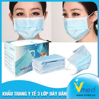 Khẩu Trang Y tế MEDICAL FACE MASK 3 Lớp dày dặn bảo vệ đường thở
