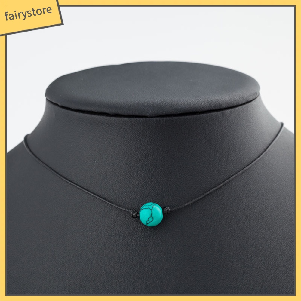 Vòng cổ choker nữ xỏ ngọc trai giả đơn giản thời trang