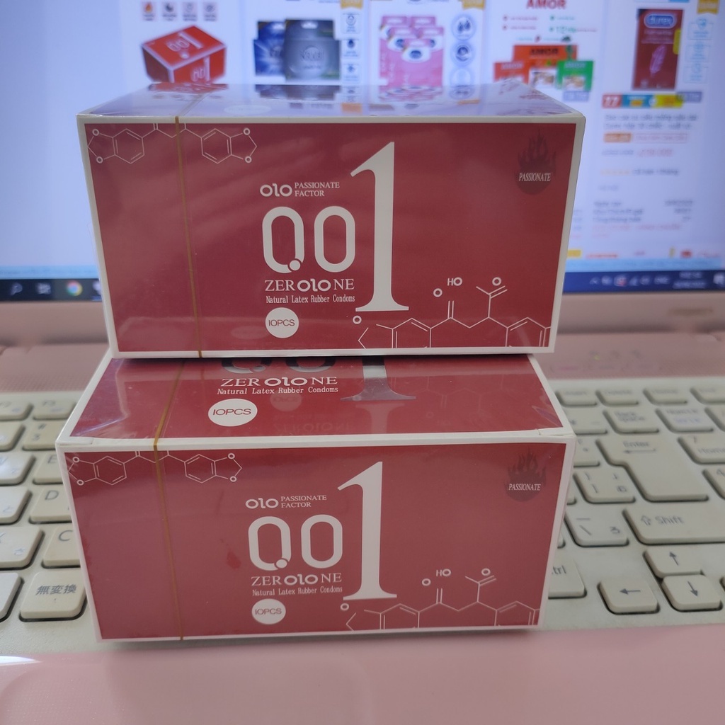 Com bo 2 hộp OZO đỏ (Giảm giá sập sàn) Passionate Factor mỏng, nhiều gel, truyền nhiệt tốt, cảm giác chân thật
