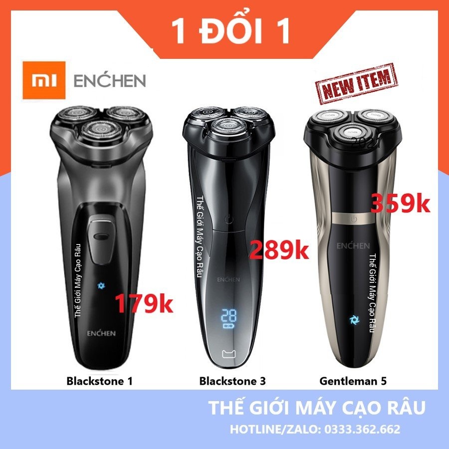 Máy cạo râu Xiaomi Enchen BlackStone 1/ BlackStone 3/ Gentleman 5 (New 2021) - Thegioimaycaorau2019