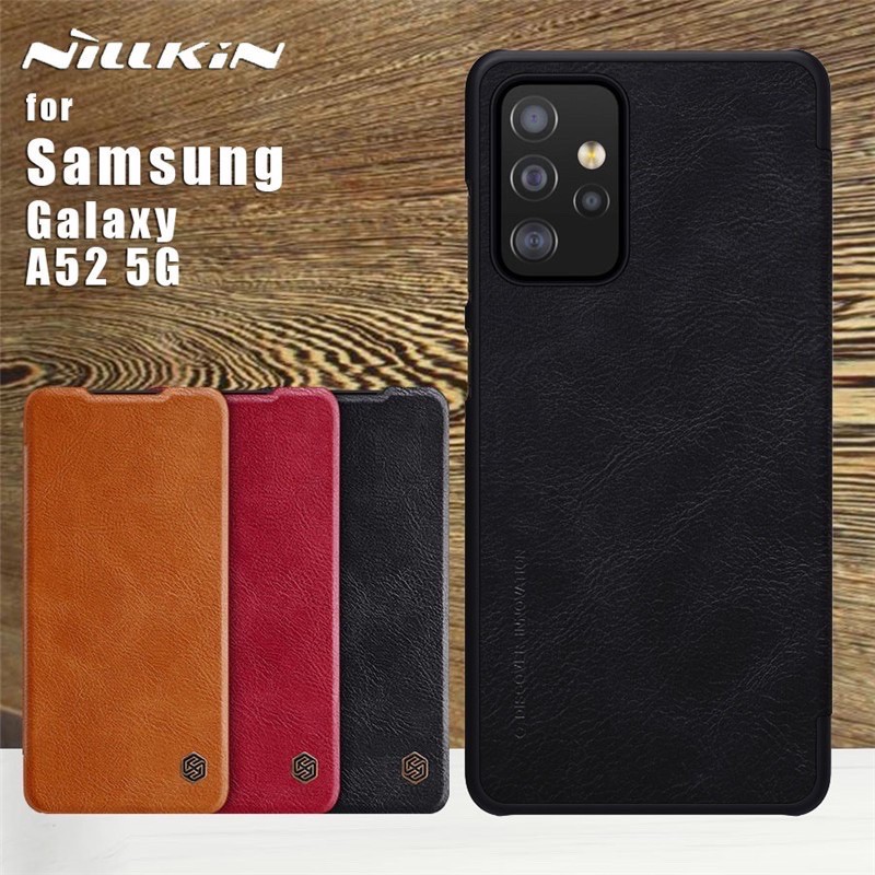Bao da Nillkin QIN cho Samsung Galaxy A52 có khe để thẻ chính hãng