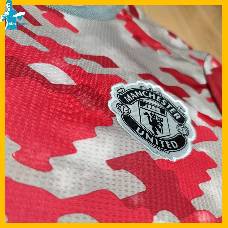 Bộ quần áo bóng đá Training CLB MU loang đỏ - Alex Sport