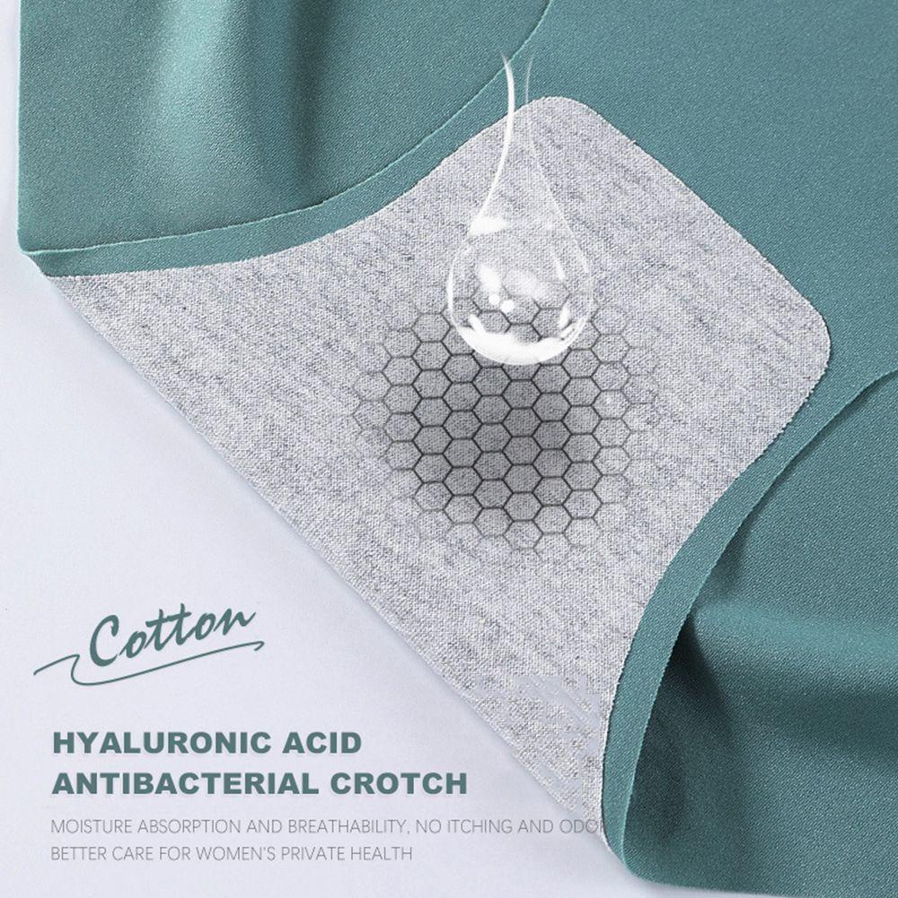 Quần Lót Lụa Lạnh Lưng Cao Không Đường May Thời Trang Cho Nữ