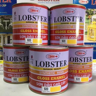 Sơn dầu Lobster dùng cho đồ gỗ, kim loại màu bóng đẹp 800ml (URAI)