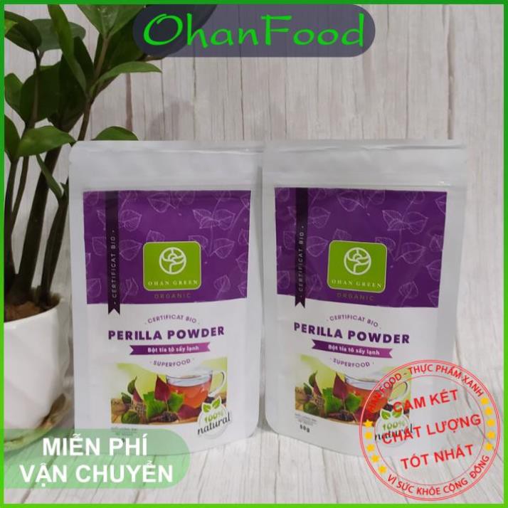 Bột Tía Tô Ohan Green Cao Cấp Organic 100%,Sấy Lạnh Nhật Bản Hỗ Trợ Giảm Cân Xóa Nám Đẹp Da,50 gram