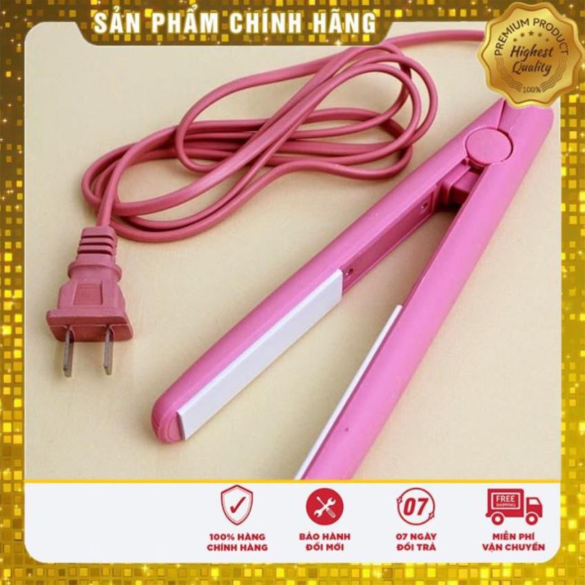 [ HOTTREND] Máy ép tóc duỗi tóc mini, máy kẹp uốn dập tóc mini giúp duỗi uốn thẳng tóc 2 trong 1