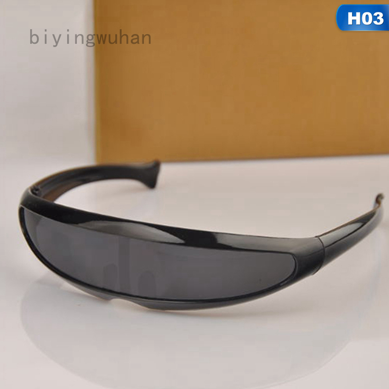 Biyingwuhan Kính Mát Laser X-Men Hình Rô Bốt Trong Suốt Cá Tính Cho Nam