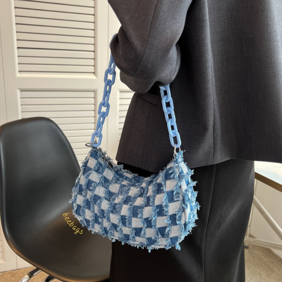 Túi Xách Vải Jean Caro Xinh Xắn Đi Chơi Dễ Phồi Đồ | TX25 | Túi Nữ Thời Trang Phong Cách Jean Tua Rua Độc Lạ Cá Tính