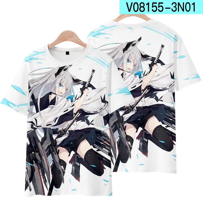 Hololive Vtuber Fubuki Áo Croptop Tay Ngắn Hóa Trang Nhân Vật Ayame Chopper Plus size