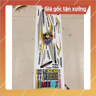 Ten rời xe wave 2016 dán xe trắng