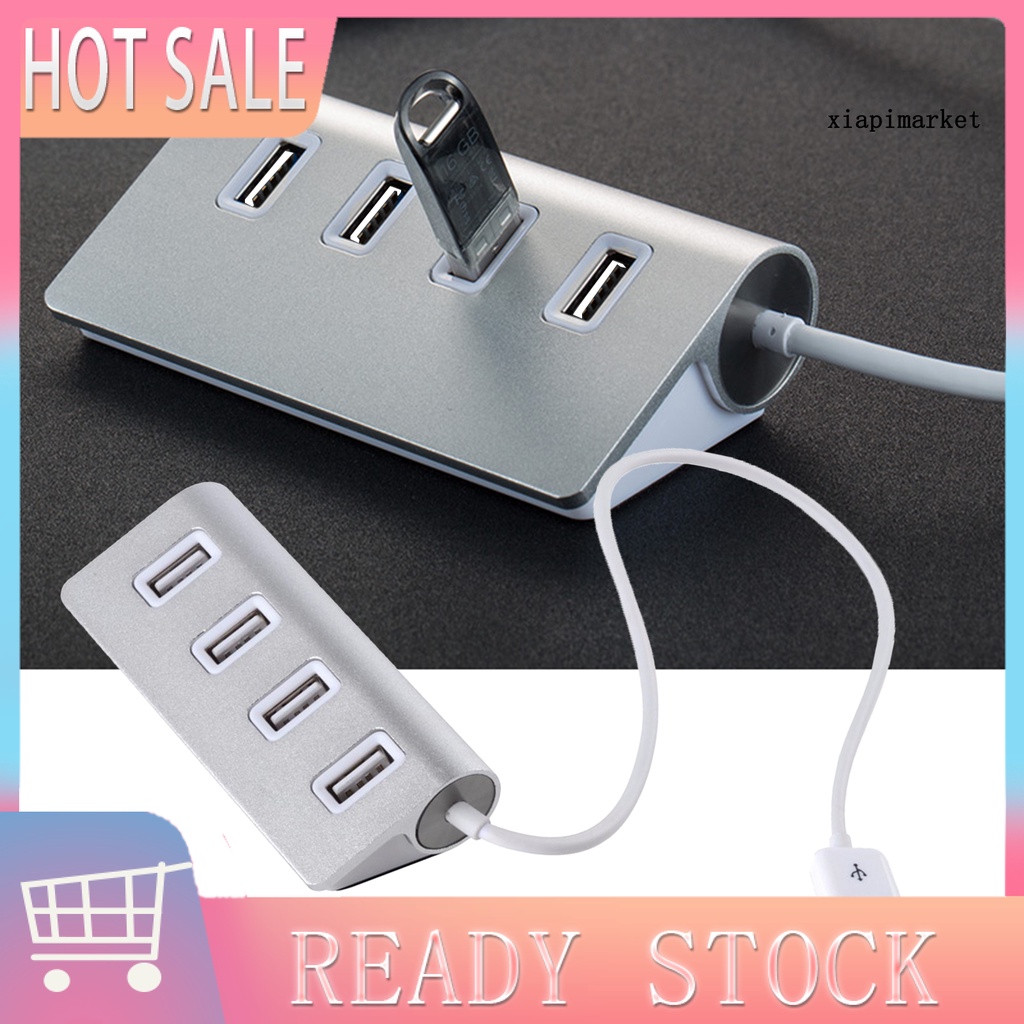 LOP_USB2.0 Wire Hub Multifunctional Widely Compatible Aluminium Alloy USB Wire Hub for Computer