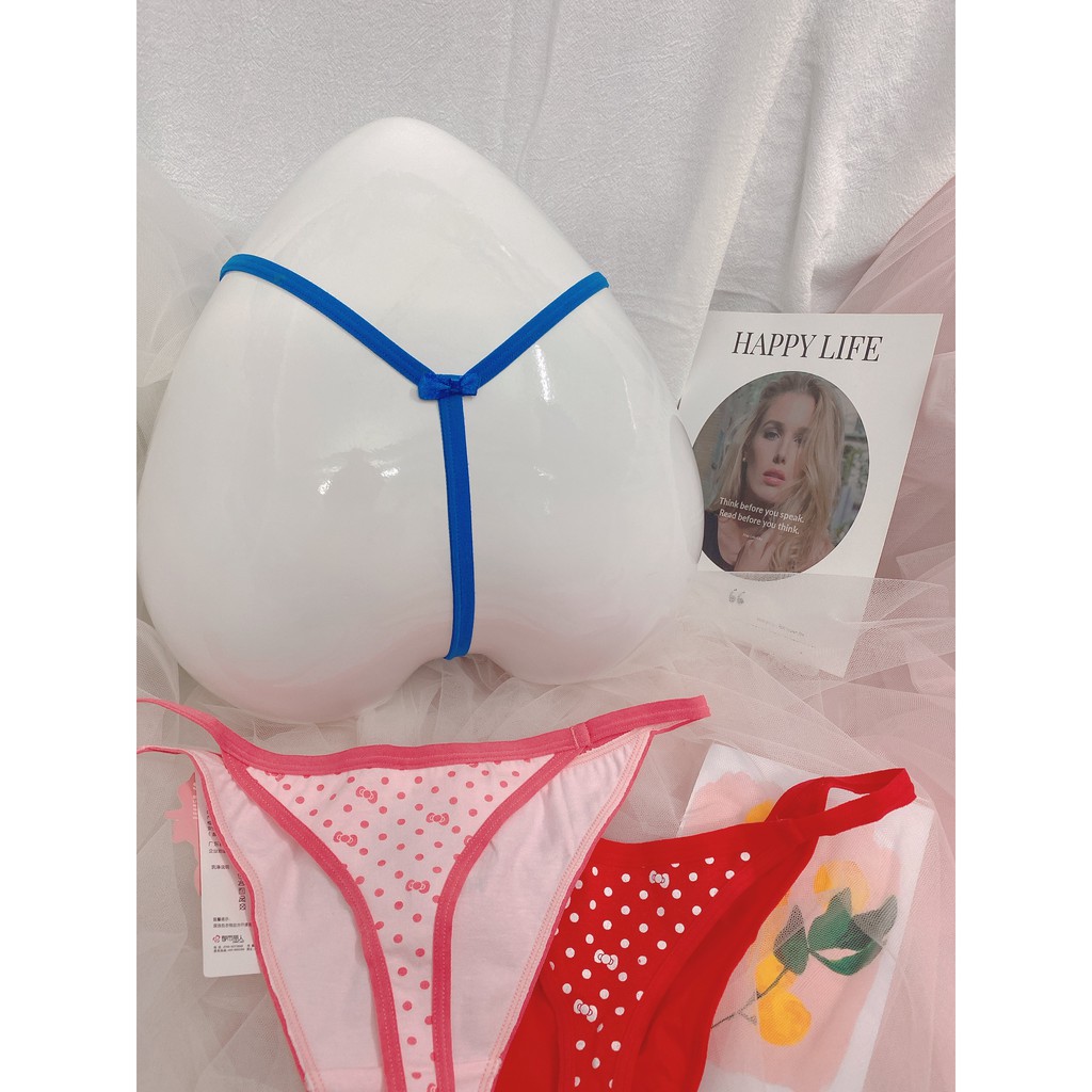 ẢNH THẬT  QUẦN CHIP LỌT KHE KITTY SIÊU CƯNG - QUẦN LÓT DỄ THƯƠNG - KellyWang CK018