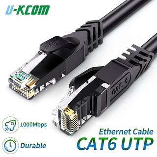 U-kcom Cáp mạng Cat6 Lan UTP 1000Mbps vòng Lõi bên trong bằng đồng nguyên chất 0.5m/1m/1.5m/2m/3m/5m/8m