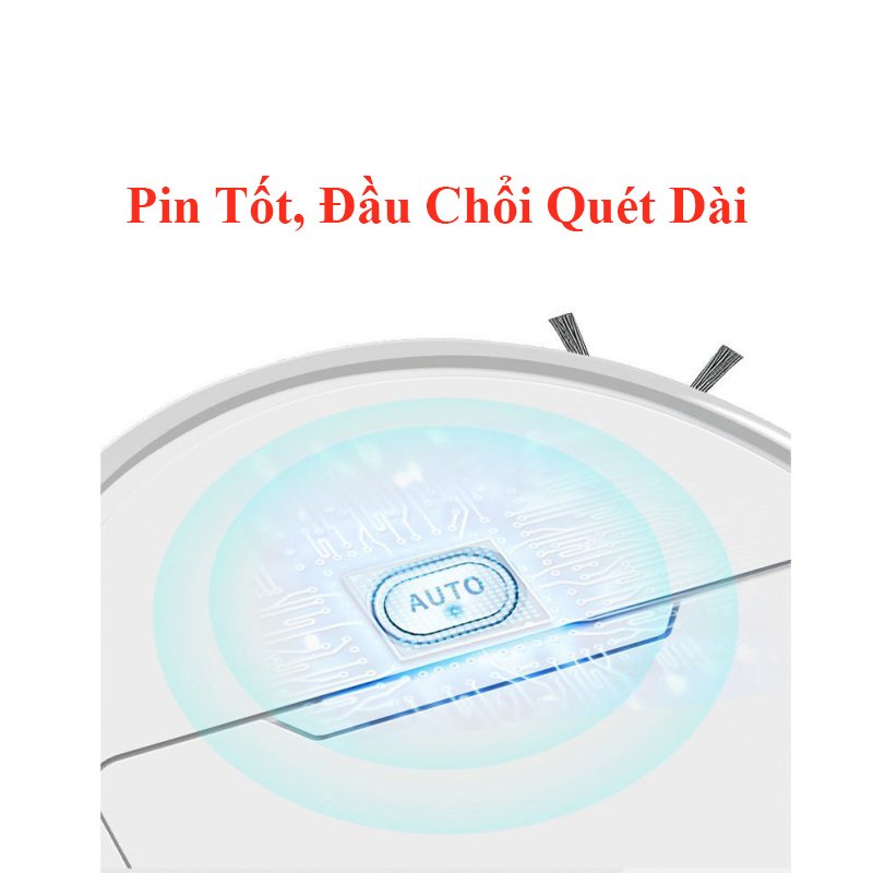 Máy Hút Bụi, Robot Hút Bụi Mini Thông Minh Tự Động Quét Rác Làm Sạch Sàn LEON OFFICIAL