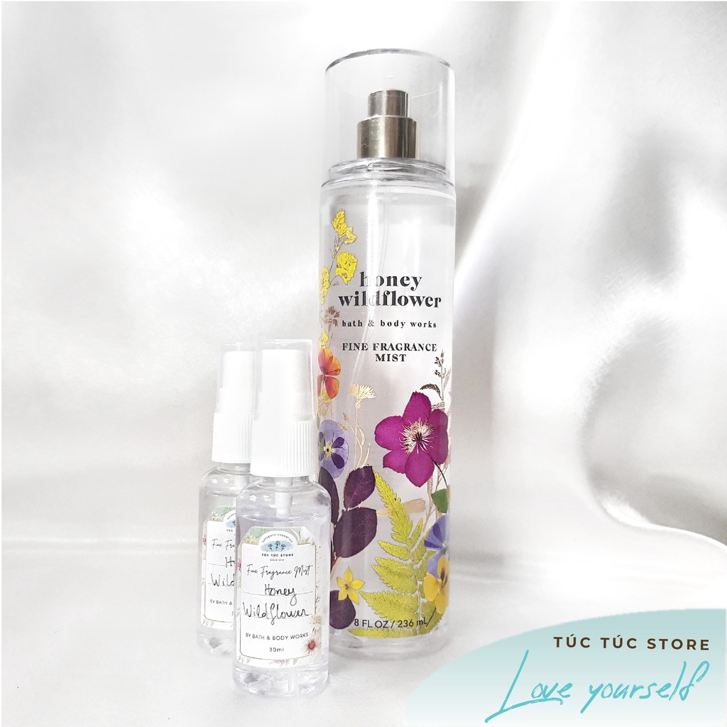 (Auth Mỹ) Full & 30ml - Honey Wildflower - Xịt Thơm Toàn Thân Bath & Body Works Body Mist | BigBuy360 - bigbuy360.vn
