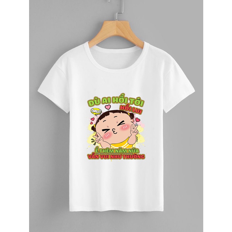 áo thun nữ  in hình dễ thương ko sợ ế