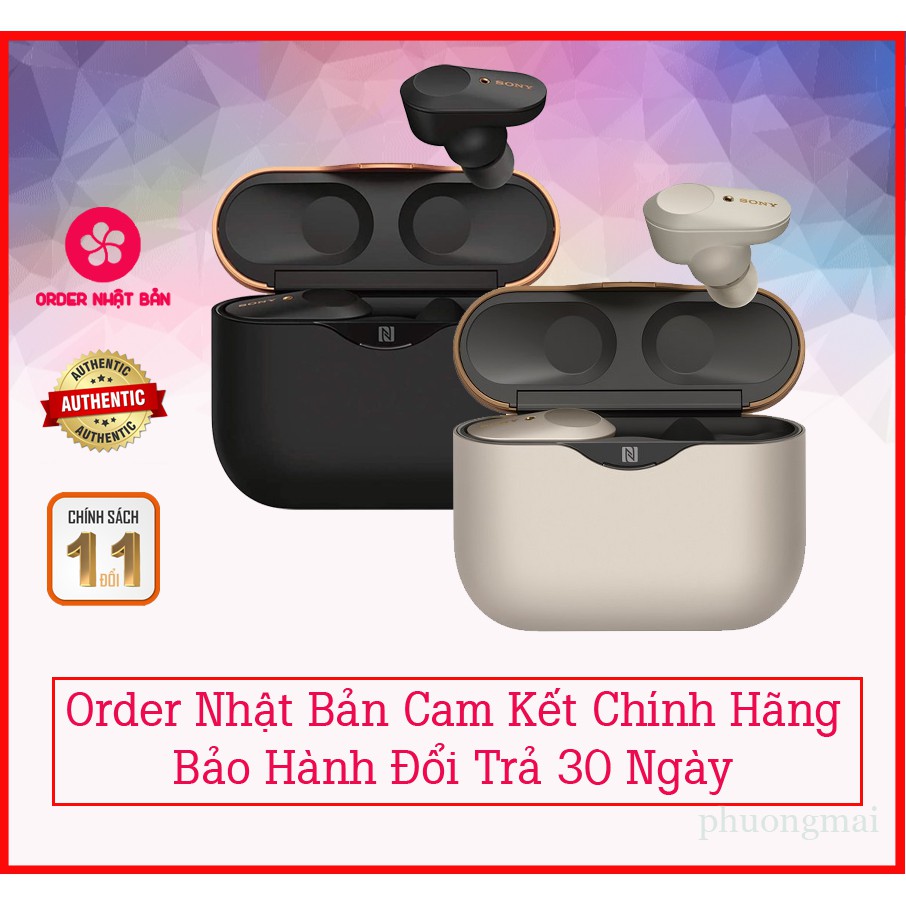 Tai nghe không dây bluetooth chống ồn Sony Wf-1000xm3 - Hàng chính hãng