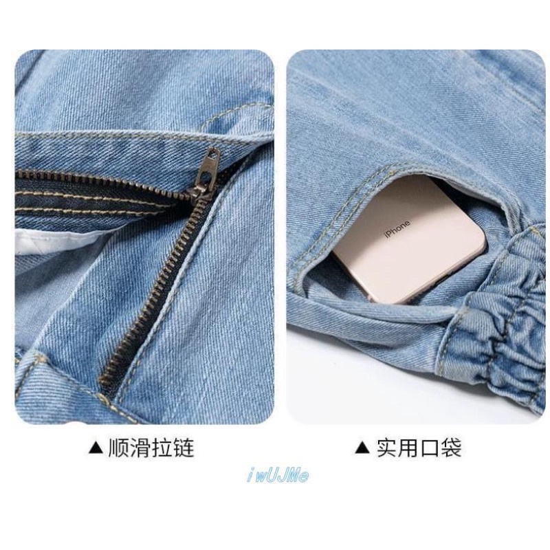 chân váy jean cv02 chữ A dáng lỡ có lót quần chất siêu đẹp dễ phối đồ