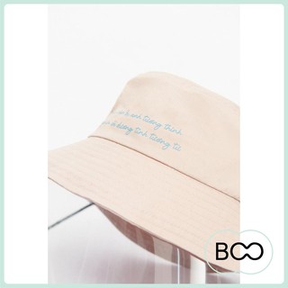 Mũ Bucket Đính Plastic Boo