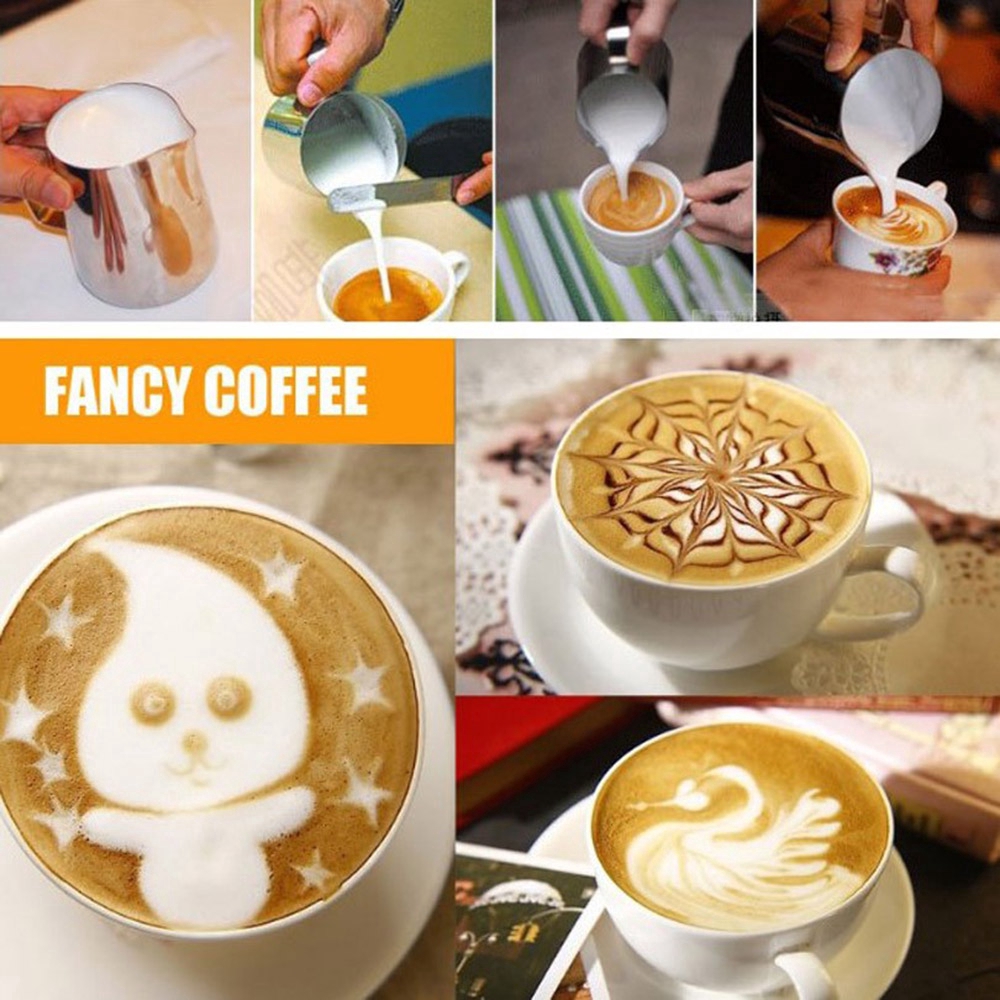 Bình rót sữa bằng thép không gỉ dùng làm cà phê cappuccino &amp; latte