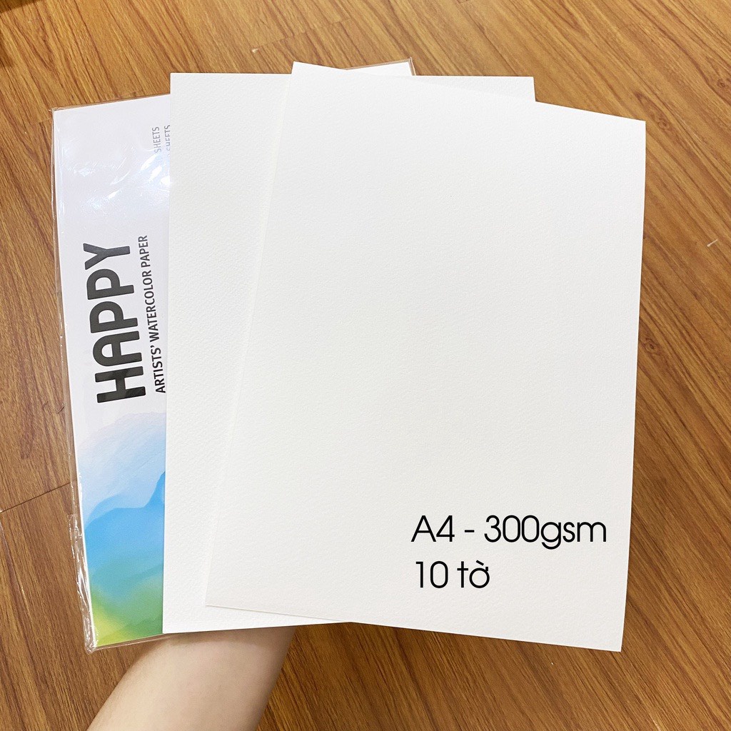 Giấy vẽ Sổ Vẽ Màu Nước HAPPY 250gsm/300gsm