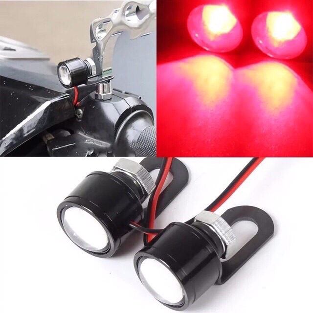 1 Cặp Đèn LED Mắt Đại Bàng DC 12V Cho Xe Mô Tô
