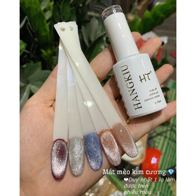 [HANGKIU]MẮT MÈO KIM CƯƠNG HANGKIU 15ML DUY NHẤT 1 MÀU LÊN ĐƯỢC MỌI NỀN SƠN GEL