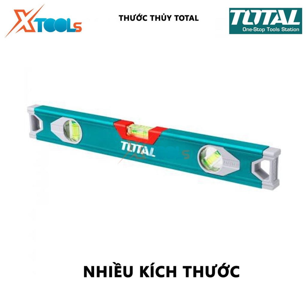 Thước thủy TOTAL | Thước nivo Chiều dài 30 cm, Độ dày thanh nhôm 1mm, Trọng lượng 0.3kg đo góc nghiêng, độ nghiêng, độ d