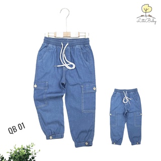 Quần Jeans cotton Litibaby cho bé trai/bé gái 17-45kg