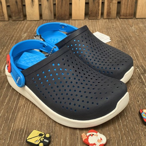 Dép cross literide cho bé trai và bé gái quai ngang màu xanh dương hàng  xuất khẩu full box