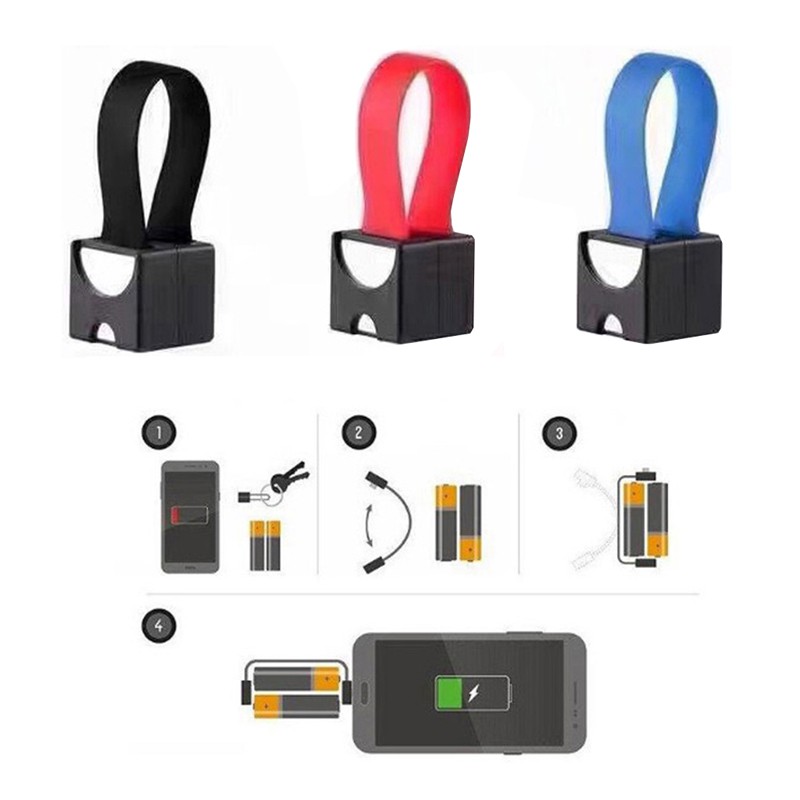 Bộ Sạc Từ Tính Dùng Pin Aa / Aaa Micro Usb Cho Điện Thoại Android