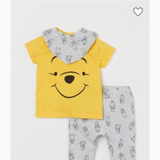 Set bộ 3 chi tiết gấu pooh hm auth size 18-24 - namlt