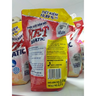 Nước giặt NET Matic đậm đặt túi 2.4kg