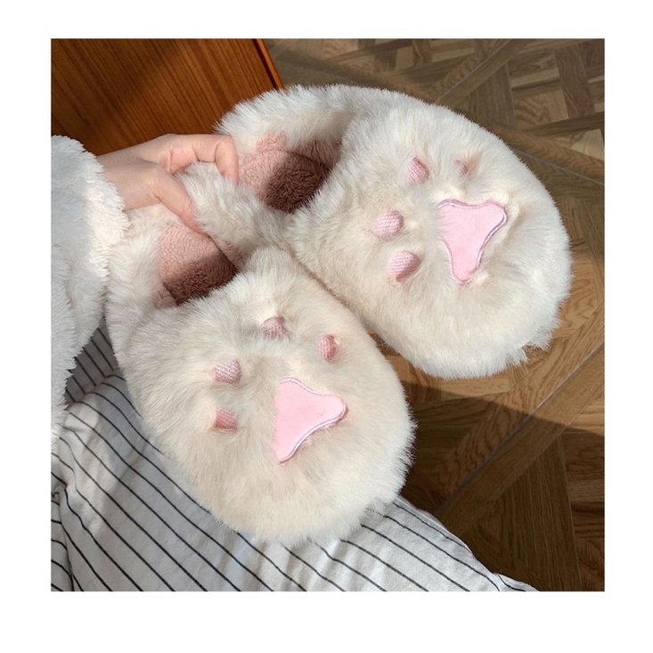 Dép bông  cute đế xốp chống trơn đi được cả ngoài đường